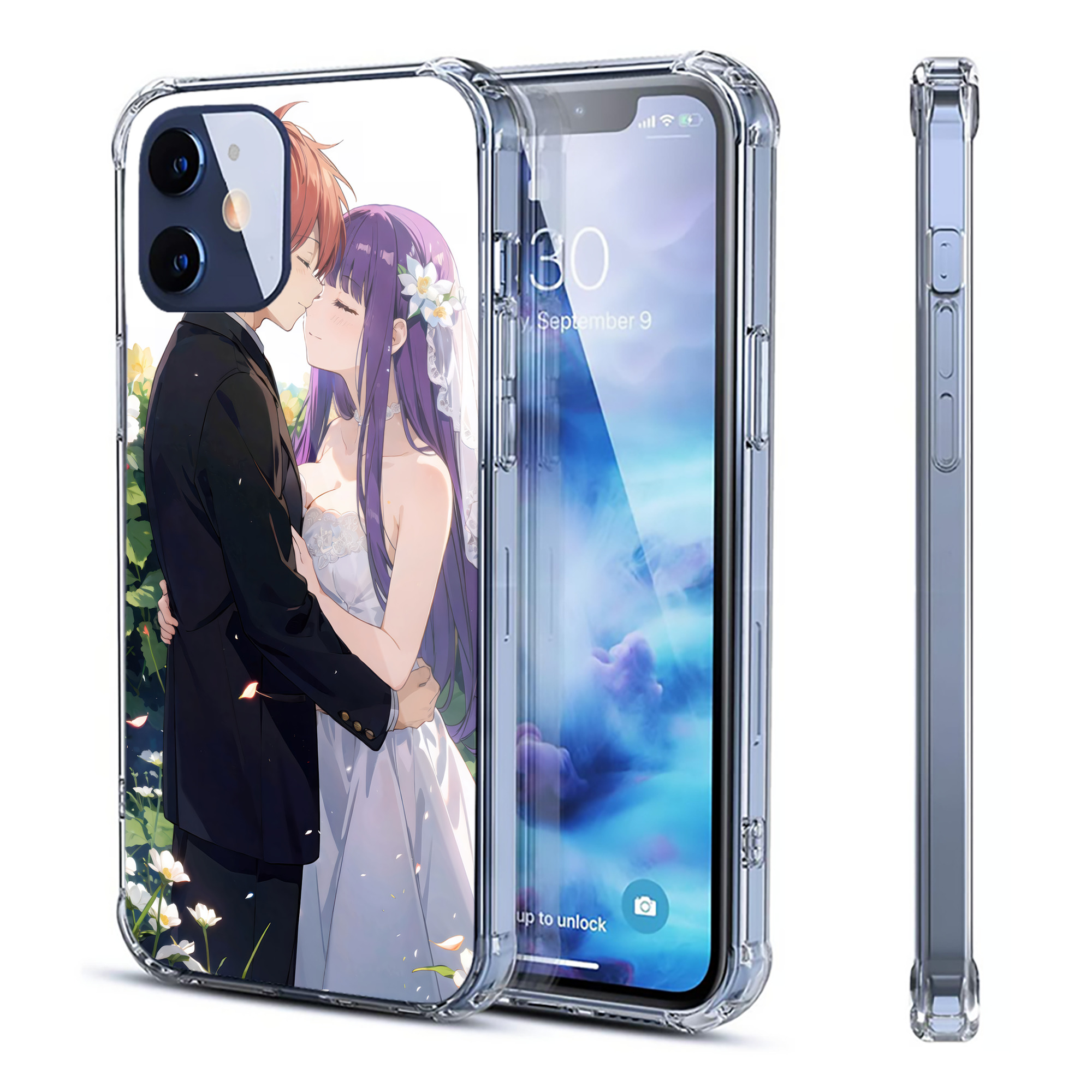 （画像用） 葬送のフリーレン Frieren 【iPhone 12シリーズ対応】透明スマホケース（クリアソフトケース）